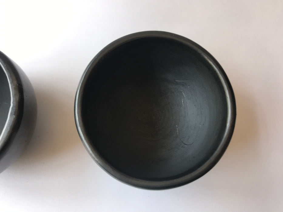 Black Clay Mezcal Copita - Wide with Straight Edges