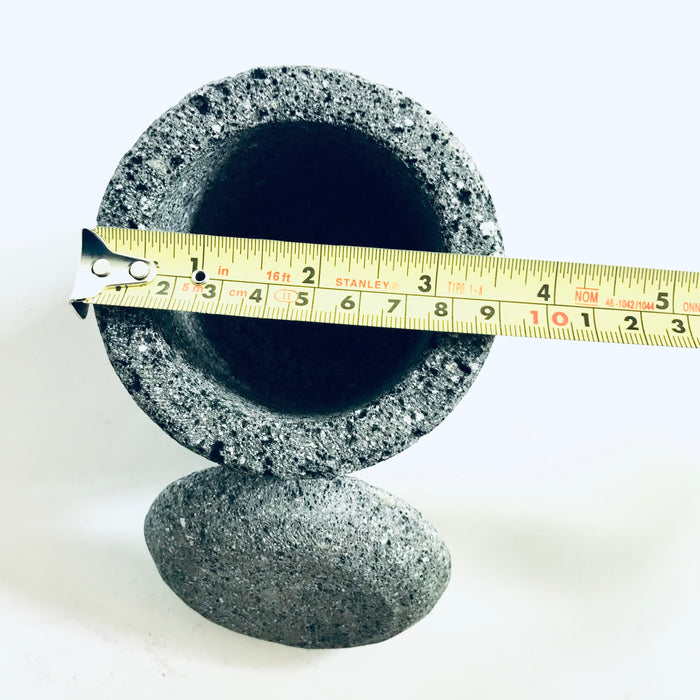 Volcanic Rock Spice Jars with Lids - Set of 3