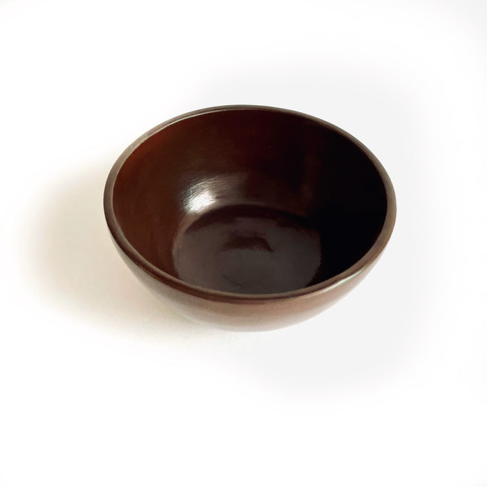 Burnished Clay Bowl - Large - Brown