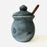 Black Clay Jar for Worm Salt - Matte