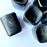 Black Clay Tequila/Mezcal Shot Glasses - Rectangular