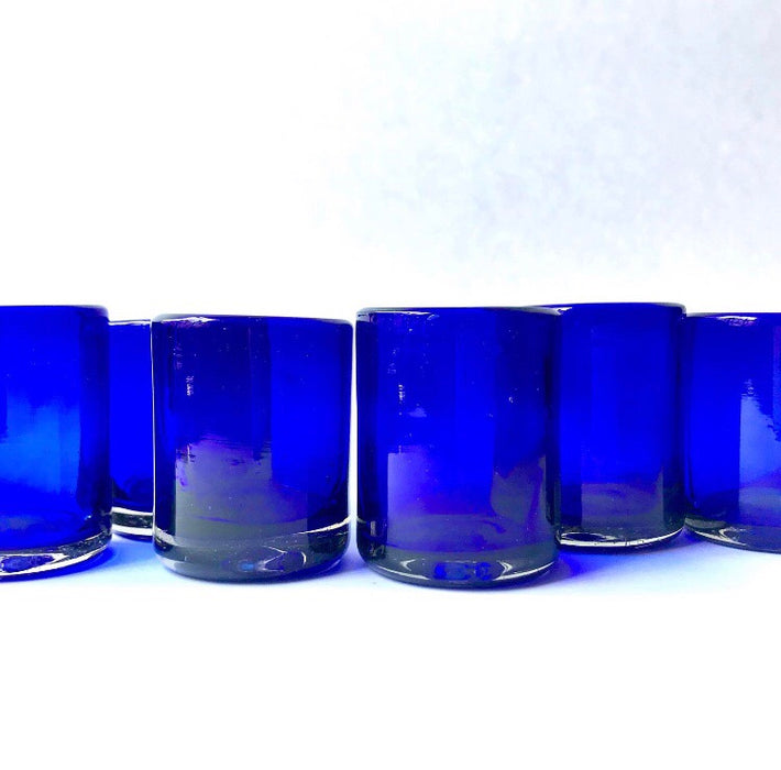 Blown Glass Tequila Shot Glasses - Pack of 6